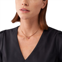 Load image into Gallery viewer, Emporio Armani Rose Gold-Tone Brass Beaded Necklace EGS3051221
