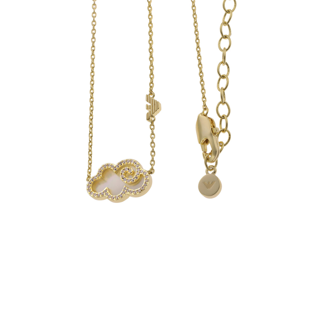Emporio Armani Gold-Tone Brass Pendant Necklace EGS3060710