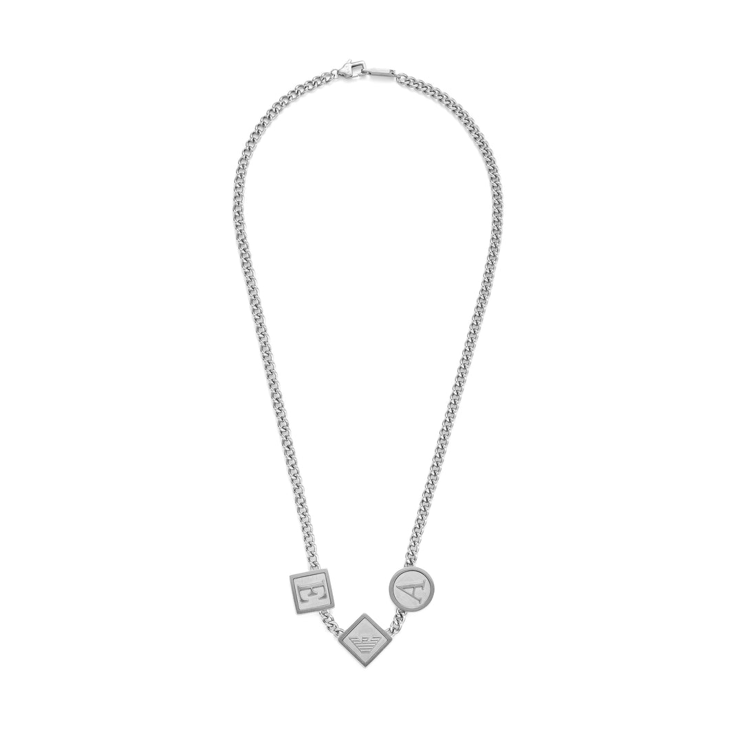 Emporio Armani Stainless Steel Station Necklace EGS3070040