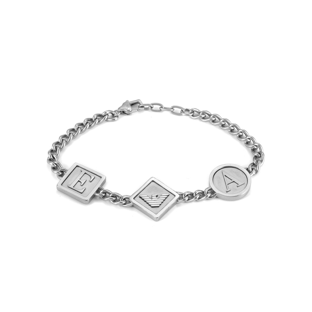 Emporio Armani Stainless Steel Station Chain Bracelet EGS3071040