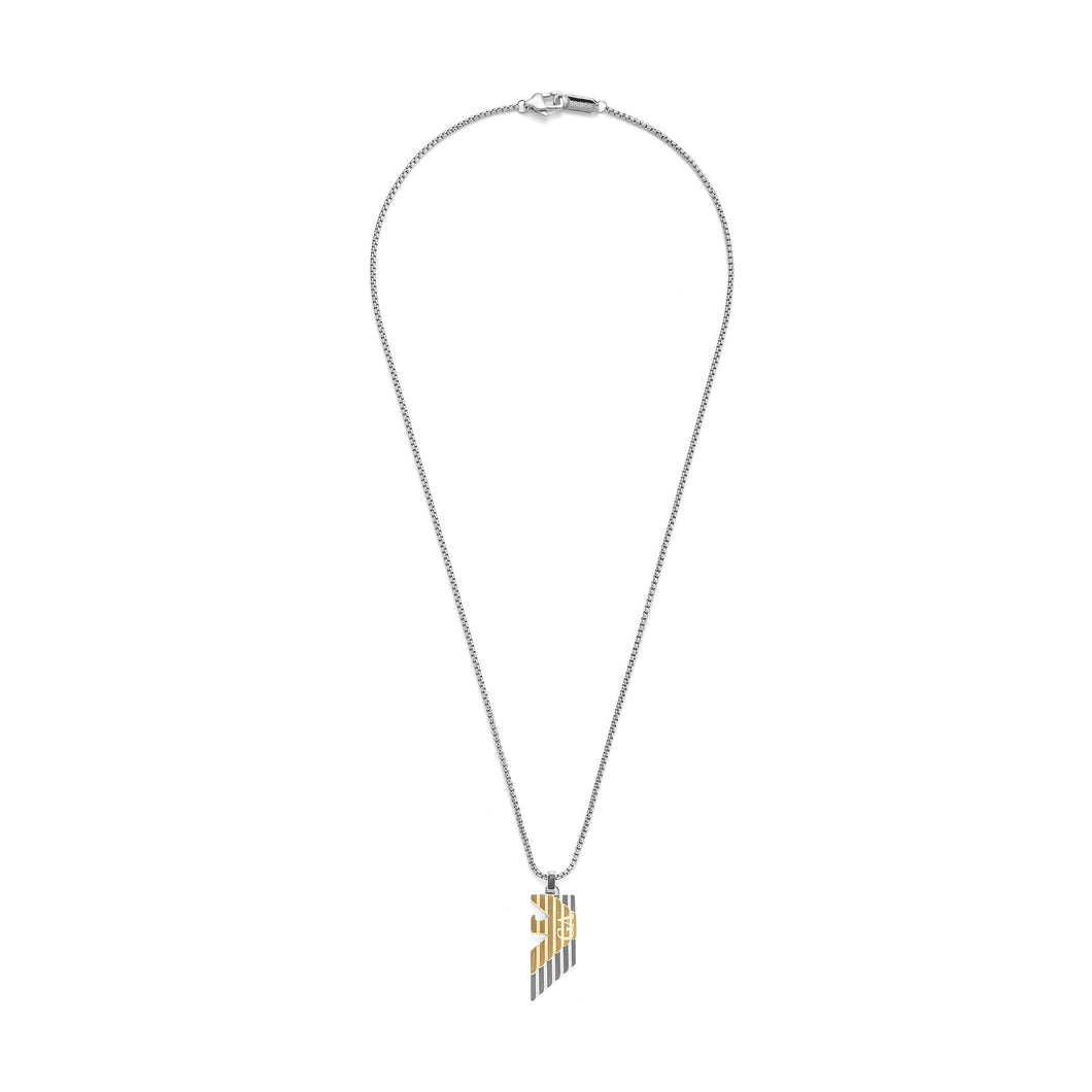 Emporio Armani Two-Tone Stainless Steel Pendant Necklace EGS3073040