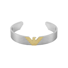 Load image into Gallery viewer, Emporio Armani Two-Tone Stainless Steel Cuff Bracelet EGS3074040
