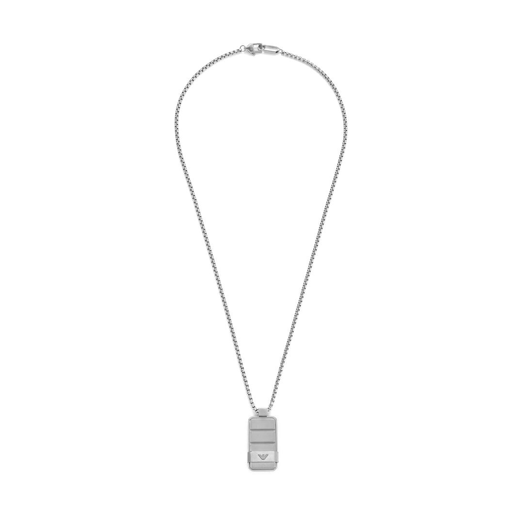 Emporio Armani Stainless Steel Dog Tag Necklace EGS3078040