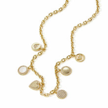 Load image into Gallery viewer, Emporio Armani Gold-Tone Brass Station Necklace EGS3103710
