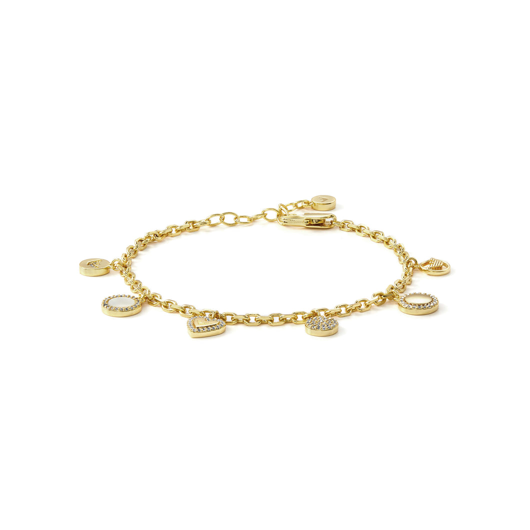 Emporio Armani Gold-Tone Brass Station Bracelet EGS3104710