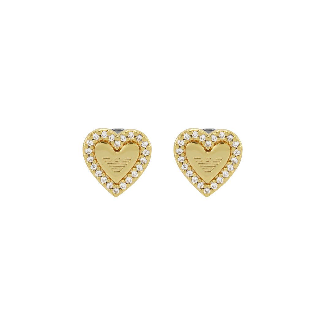 Emporio Armani Gold-Tone Brass Stud Earrings EGS3105710