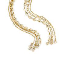 Load image into Gallery viewer, Emporio Armani Gold-Tone Brass Multi-Strand Necklace EGS3111710
