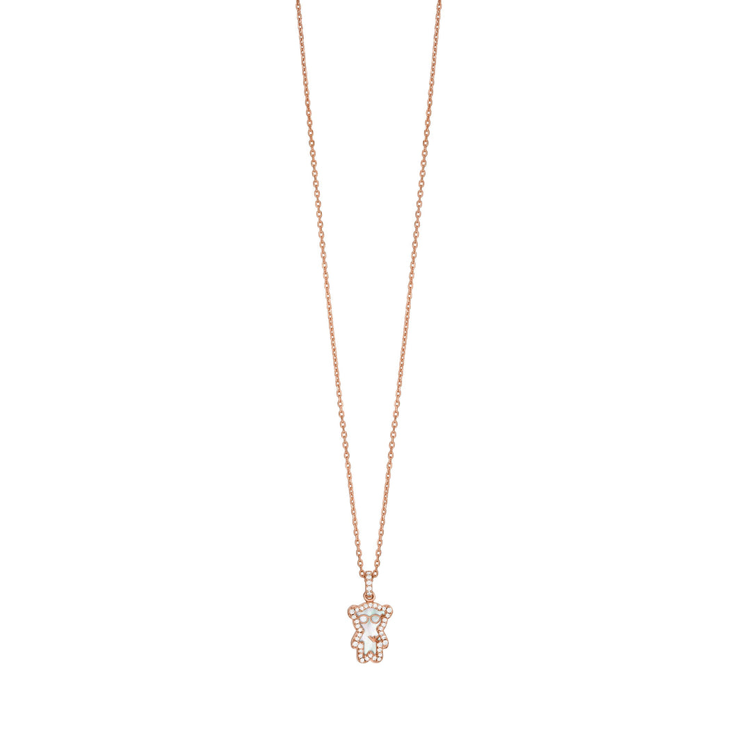 Emporio Armani Rose Gold-Tone Brass Pendant Necklace EGS3114221