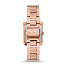 Load image into Gallery viewer, Michael Kors Emery Three-Hand Rose Gold-Tone Watch and Necklace Set MK1074SET
