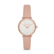 Load image into Gallery viewer, Michael Kors Women&#39;s Pyper Two-Hand Pink Leather Watch MK2803
