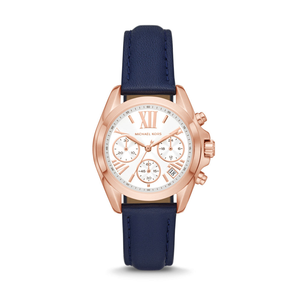 Michael Kors Bradshaw Chronograph Navy Leather Watch MK2960