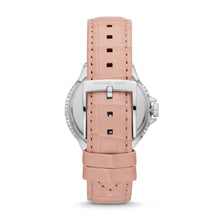 Load image into Gallery viewer, Michael Kors Camille Three-Hand Blush Croc Leather Watch MK2963
