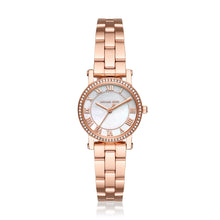 Load image into Gallery viewer, Michael Kors Women&#39;s Norie Three-Hand Rose Gold Stainless Steel Watch MK3558
