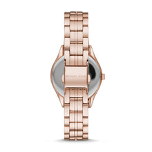 Load image into Gallery viewer, Michael Kors Women&#39;s Lauryn Three-Hand Rose Gold-Tone Stainless Steel Watch MK3716
