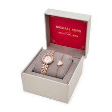 Load image into Gallery viewer, Michael Kors Darci Two-Hand Rose Gold-Tone Stainless Steel Watch (DFS Exclusive) MK4511
