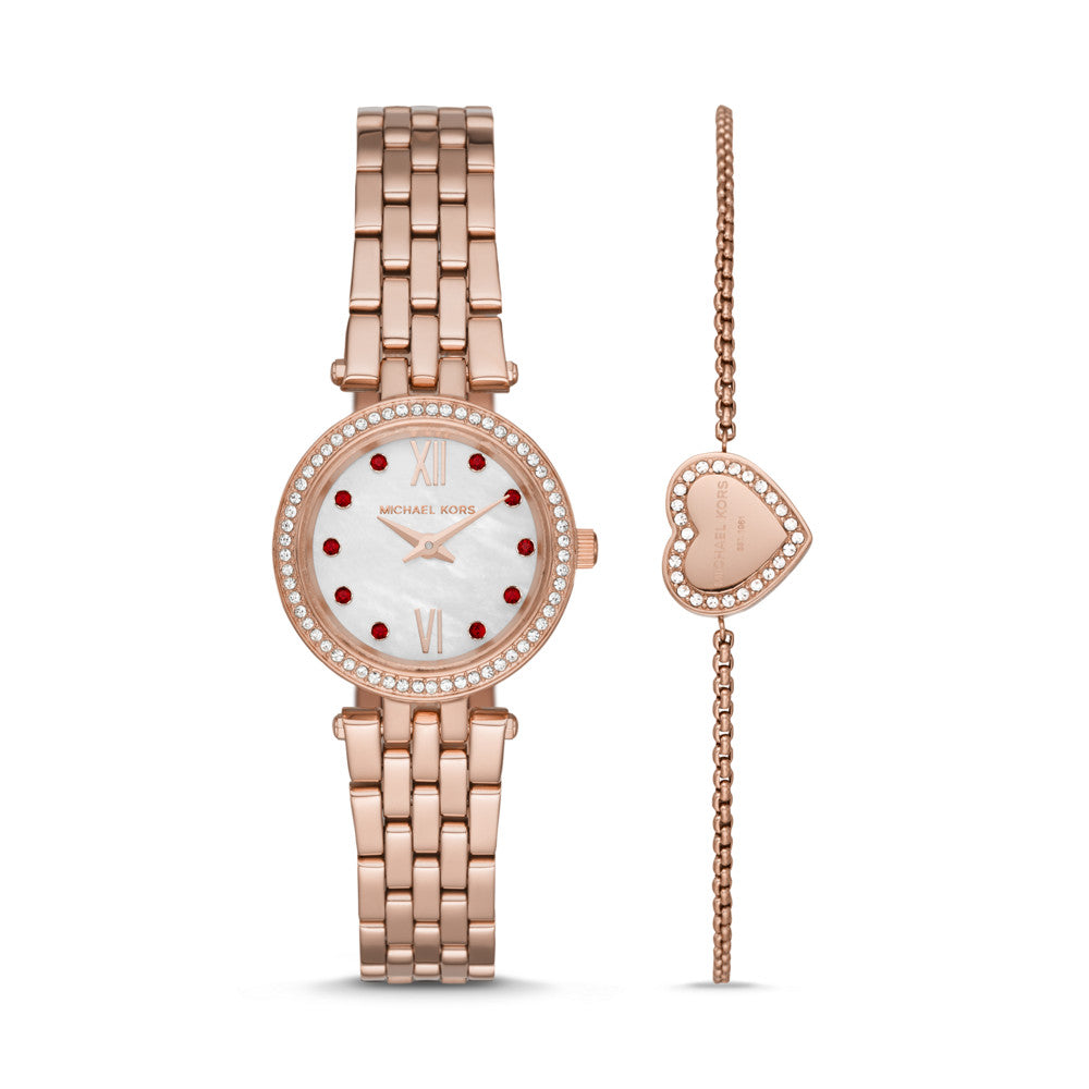Michael Kors Darci Two-Hand Rose Gold-Tone Stainless Steel Watch (DFS Exclusive) MK4511