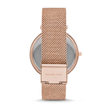 Load image into Gallery viewer, Michael Kors Darci Three-Hand Rose Gold Crystal Watch MK4519
