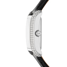 Load image into Gallery viewer, Michael Kors Emery Three-Hand Black Croco Leather Watch MK4696
