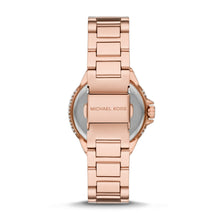Load image into Gallery viewer, Michael Kors Camille Multifunction Rose Gold-Tone Stainless Steel Watch MK4700
