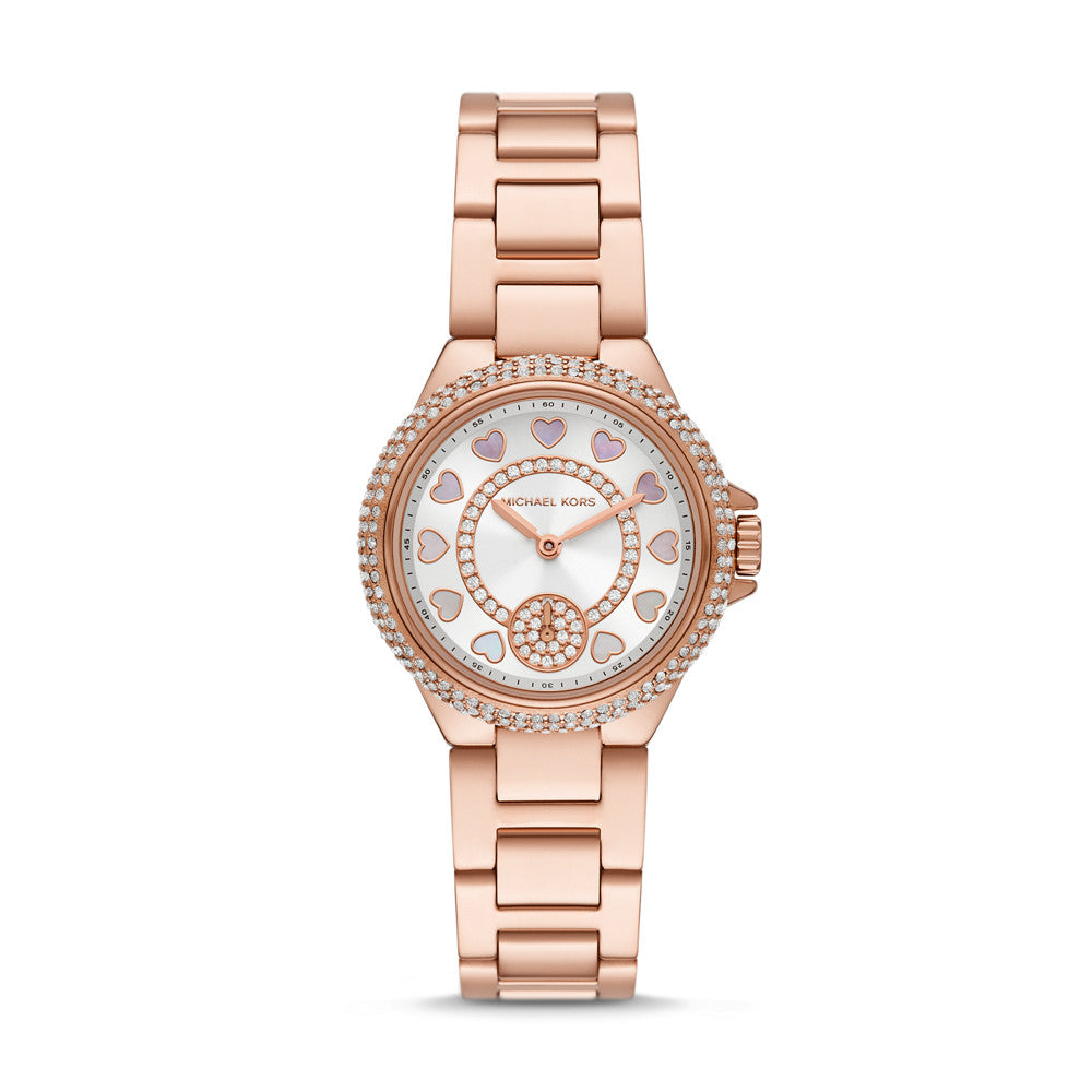 Michael Kors Camille Multifunction Rose Gold-Tone Stainless Steel Watch MK4700