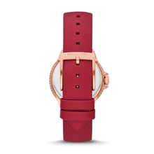 Load image into Gallery viewer, Michael Kors Limited Edition Camille Three-Hand Red Leather Watch MK4701
