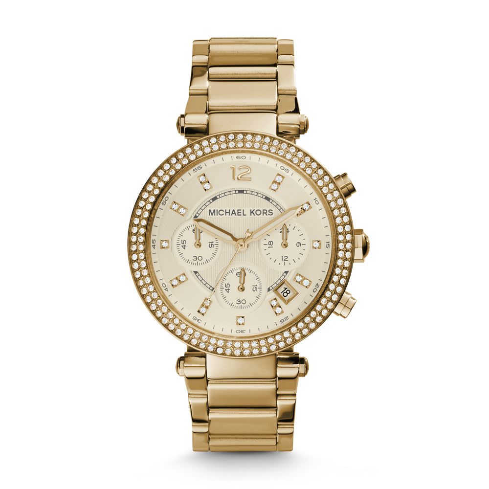 Michael Kors Parker Chronograph Gold-Tone Stainless Steel Watch MK5354