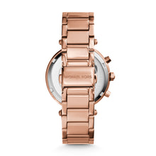 Load image into Gallery viewer, Michael Kors Parker Chronograph Rose Gold-Tone Stainless Steel Watch MK5491
