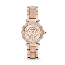 Load image into Gallery viewer, Michael Kors Rose Gold-Tone Mini Parker Watch MK6110
