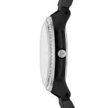 Load image into Gallery viewer, Michael Kors Runway Mercer Three-Hand Black Ceramic Watch MK6839
