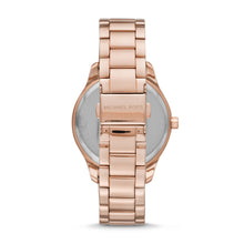 Load image into Gallery viewer, Michael Kors Layton Three-Hand Rose Gold-Tone Stainless Steel Watch MK6848
