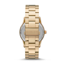 Load image into Gallery viewer, Michael Kors Ritz Three-Hand Gold-Tone Stainless Steel Watch MK6862
