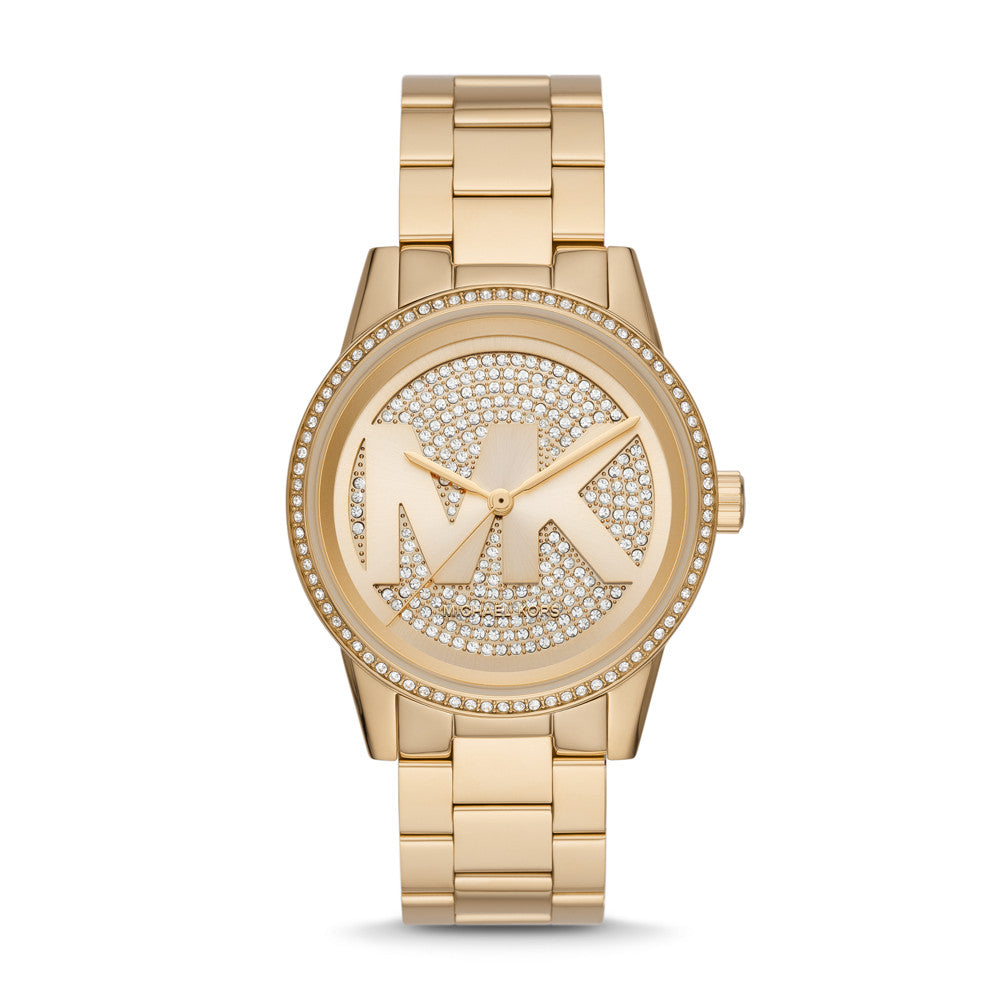 Michael Kors Ritz Three-Hand Gold-Tone Stainless Steel Watch MK6862