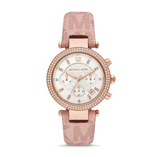 Load image into Gallery viewer, Michael Kors Parker Chronograph Ballet PVC Watch MK6935
