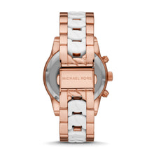 Load image into Gallery viewer, Michael Kors Ritz Chronograph Rose-Tone Stainless Steel Watch MK6940
