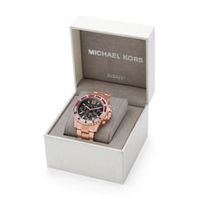 Load image into Gallery viewer, Michael Kors Everest Chronograph Rose Gold-Tone Stainless Steel Watch MK6972
