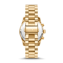 Load image into Gallery viewer, Michael Kors Lexington Lux Chronograph Gold-Tone Stainless Steel Watch MK7276
