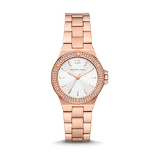 Load image into Gallery viewer, Michael Kors Mini-Lennox Three-Hand Rose Gold-Tone Stainless Steel Watch MK7279
