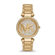Load image into Gallery viewer, Michael Kors Parker Three-Hand Gold-Tone Stainless Steel Watch MK7283

