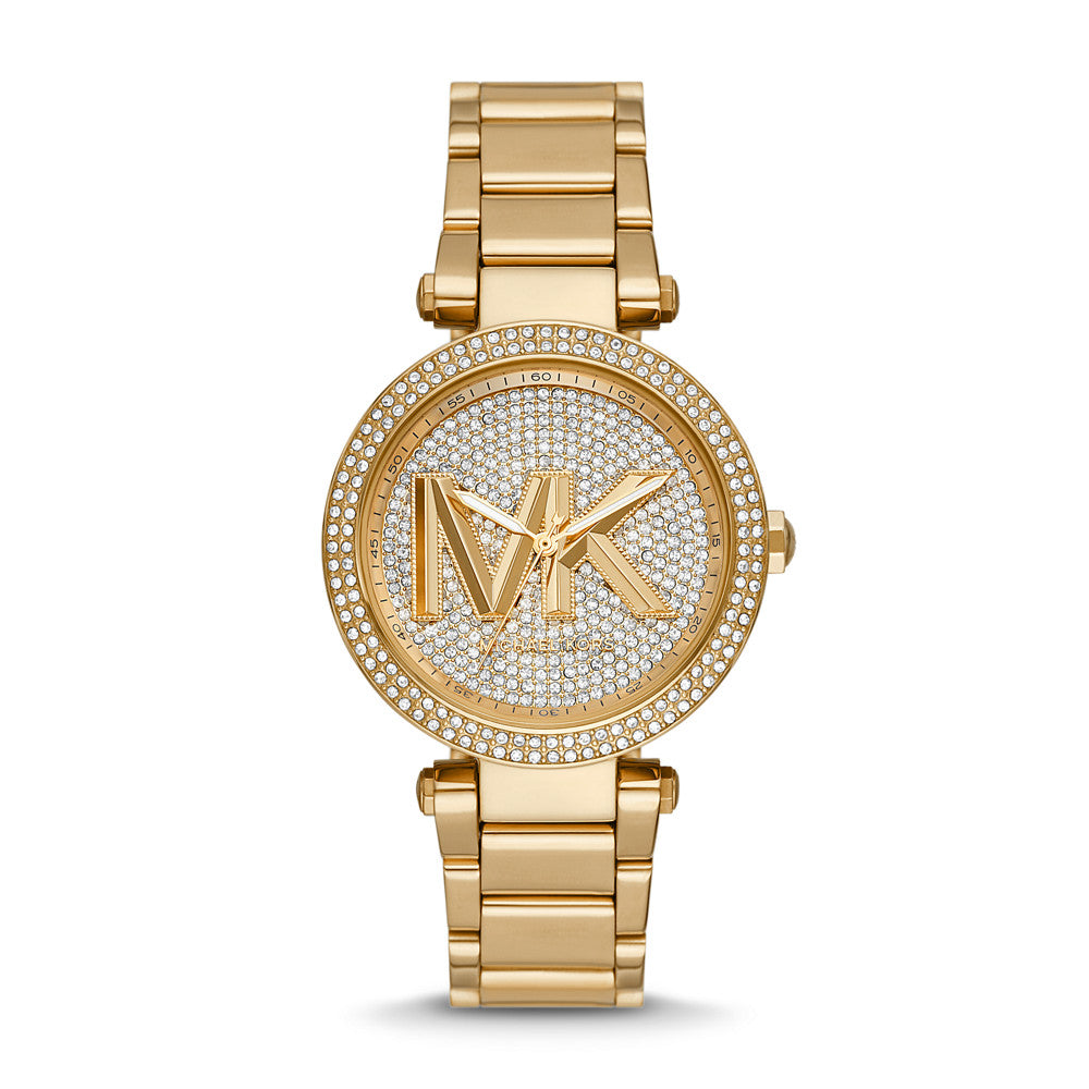 Michael Kors Parker Three-Hand Gold-Tone Stainless Steel Watch MK7283