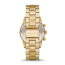 Load image into Gallery viewer, Michael Kors Ritz Chronograph Gold-Tone Stainless Steel Watch MK7310

