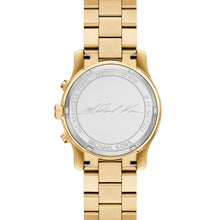 Load image into Gallery viewer, Michael Kors Runway Chronograph Gold-Tone Stainless Steel Watch MK7323
