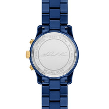 Load image into Gallery viewer, Michael Kors Runway Chronograph Navy-Coated Stainless Steel Watch MK7332
