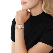 Load image into Gallery viewer, Michael Kors Mini-Camille Automatic Rose Gold-Tone Stainless Steel Watch MK9051
