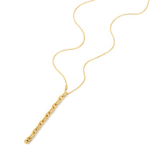 Load image into Gallery viewer, Michael Kors 14K Gold Sterling Silver Astor Link Lariat Necklace MKC170700710
