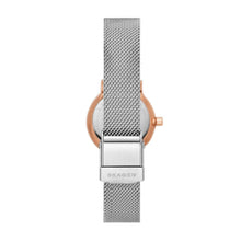 Load image into Gallery viewer, Skagen Freja Lille Two-Hand Silver Stainless Steel Mesh Watch SKW3025
