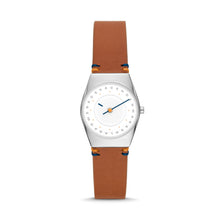 Load image into Gallery viewer, Skagen Grenen Lille Solar Halo Light Brown Leather Watch SKW3086
