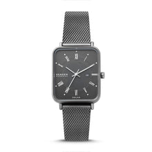 Load image into Gallery viewer, Skagen Ryle Solar-Powered Charcoal Stainless Steel Mesh Watch SKW6757
