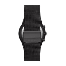 Load image into Gallery viewer, Skagen Melbye Chronograph Midnight Stainless Steel Mesh Watch SKW6802
