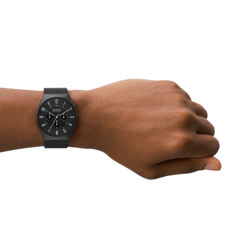 SKARGEN　SKW6822 Skagen Grenen Chronograph Midnight Stainless Steel Mesh