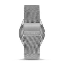Load image into Gallery viewer, Skagen Grenen Solar-Powered Charcoal Stainless Steel Mesh Watch SKW6836
